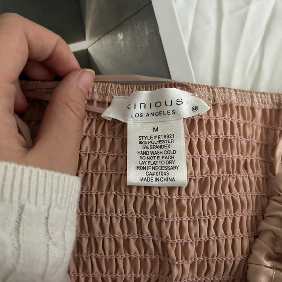 Pink Corset-like Cropped Cami - Picture 3 of 3